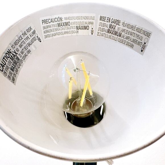 Interteck Architects Adjustable Desk Lamp Silver Powered Coated Metal Working - Picture 11 of 16